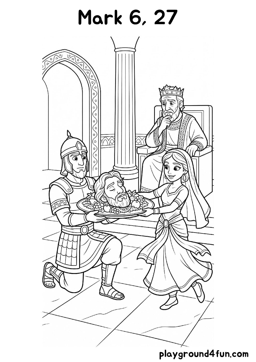 Coloring pages: Mark 6 27 pdf