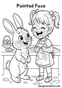 Coloring pages: Painted Face pdf