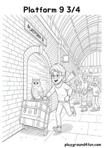 Coloring pages: Platform 9 34 pdf