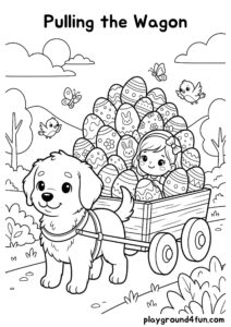 Coloring pages: Pulling the Wagon pdf