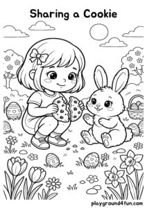 Coloring pages: Sharing a Cookie pdf