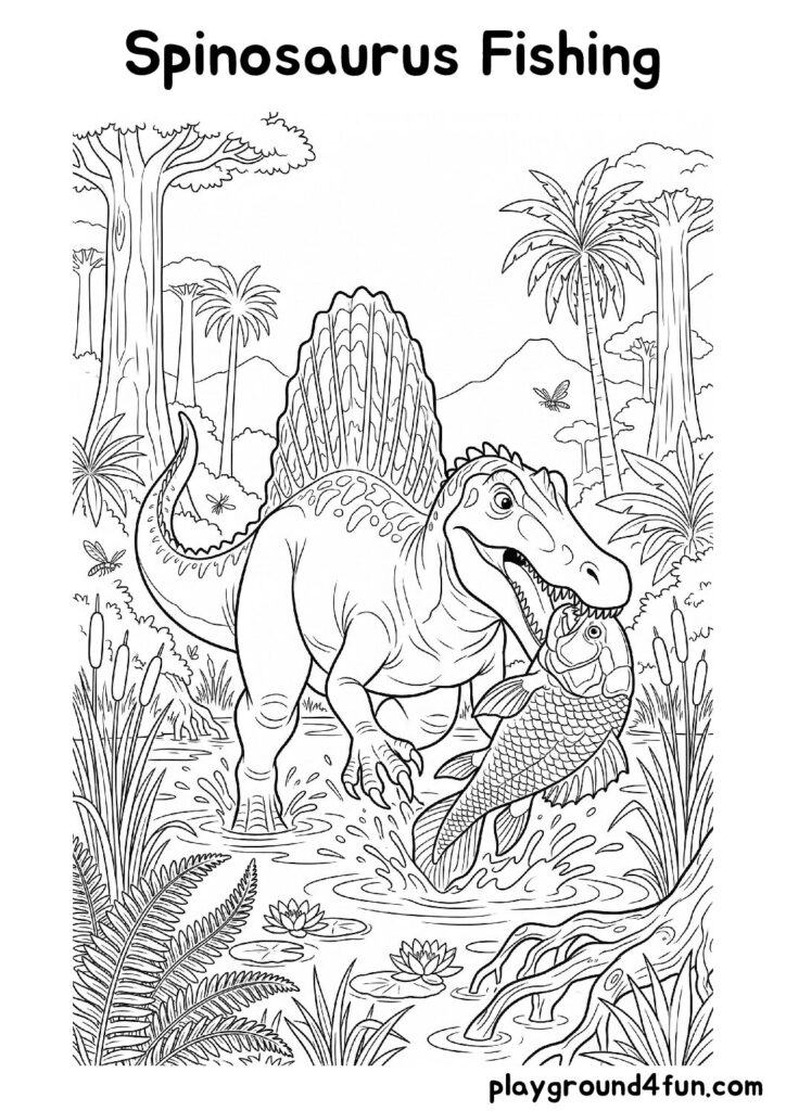 Spinosaurus Fishing