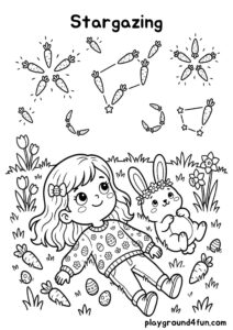 Coloring pages: Stargazing pdf
