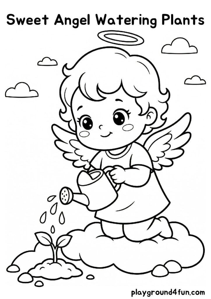 Sweet Angel Watering Plants