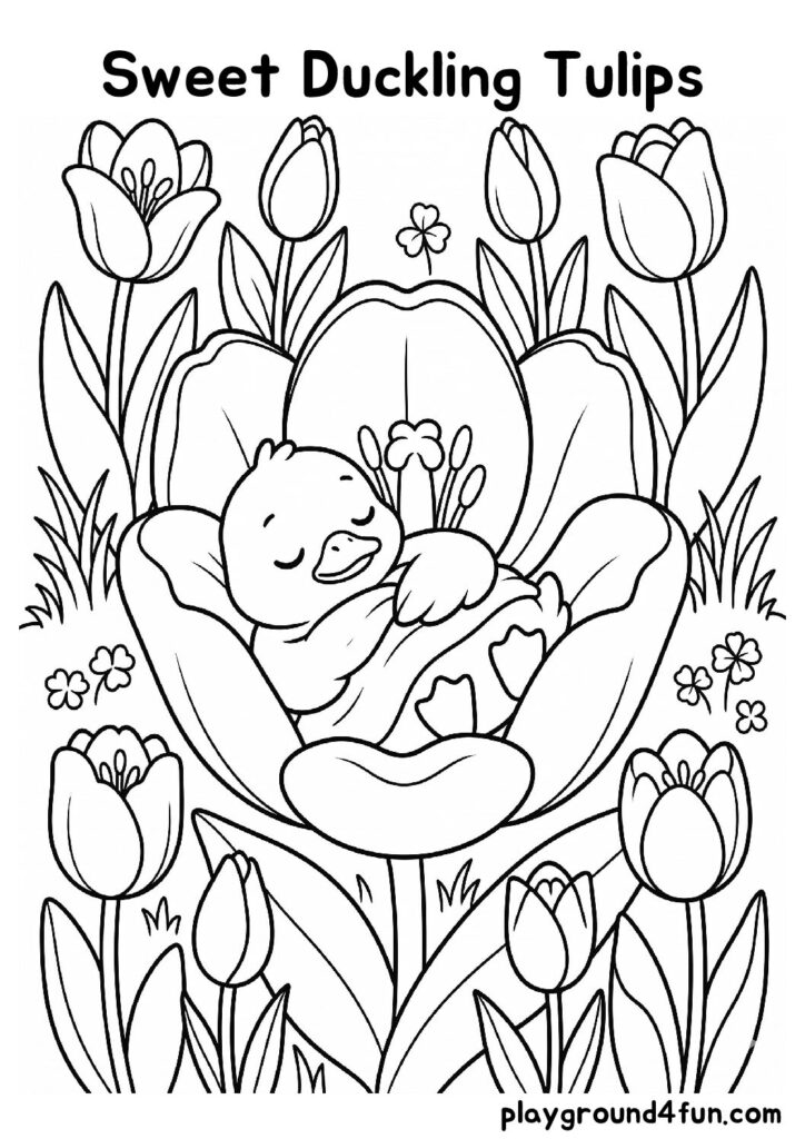 Sweet Duckling Tulips