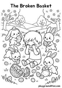 Coloring pages: The Broken Basket pdf