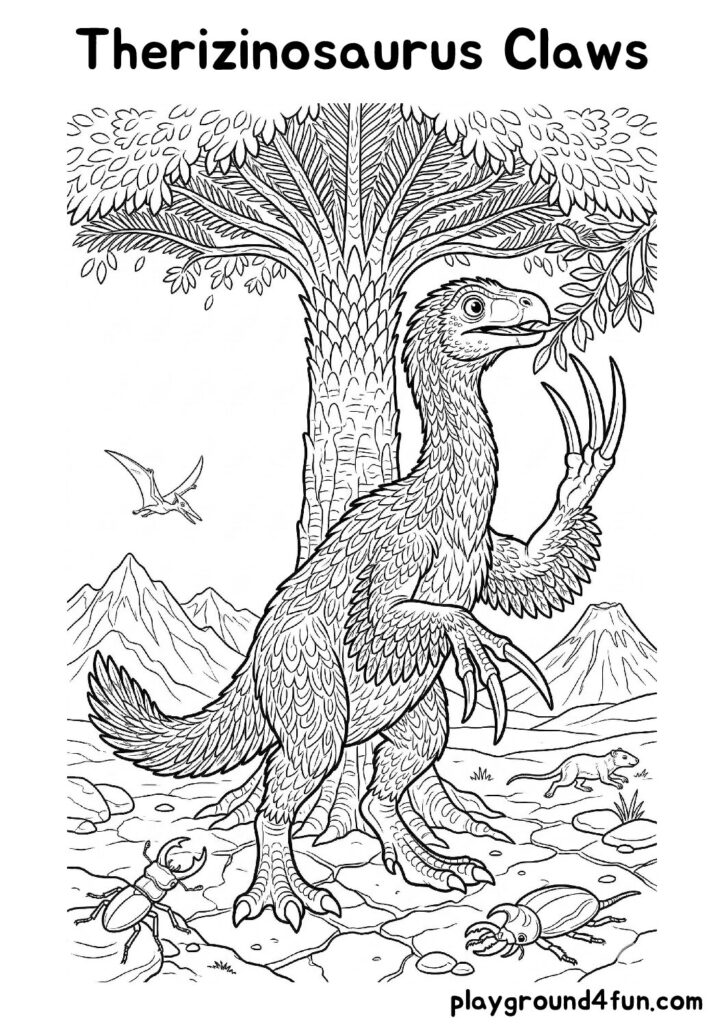 Therizinosaurus Claws