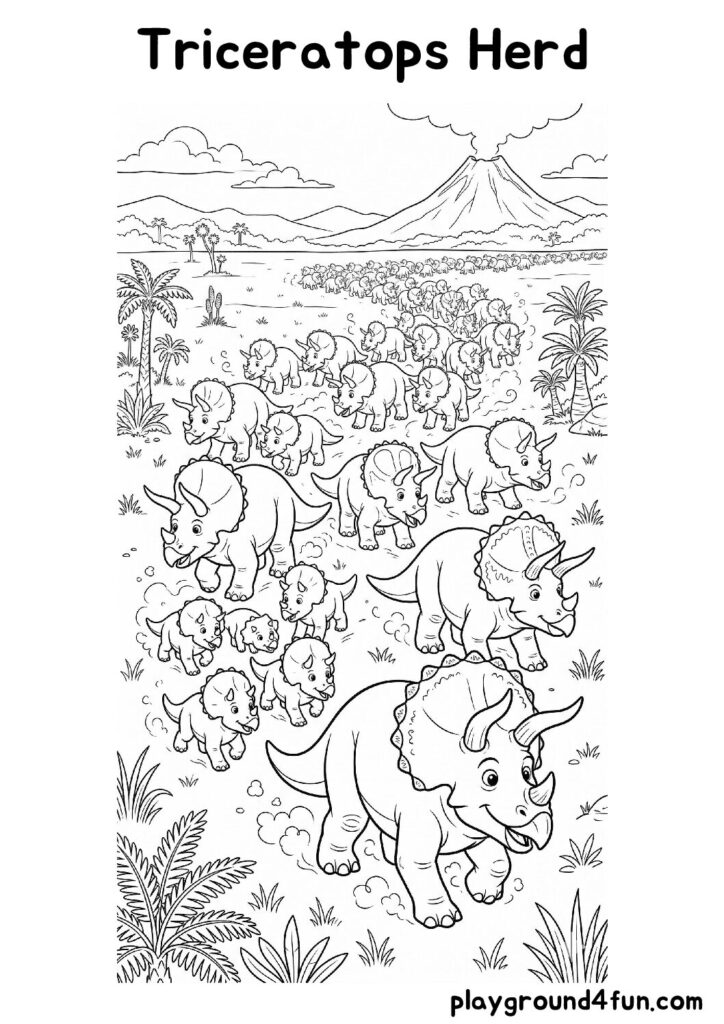 Triceratops Herd