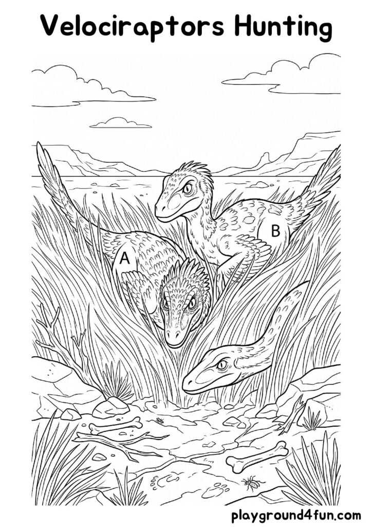 Velociraptors Hunting