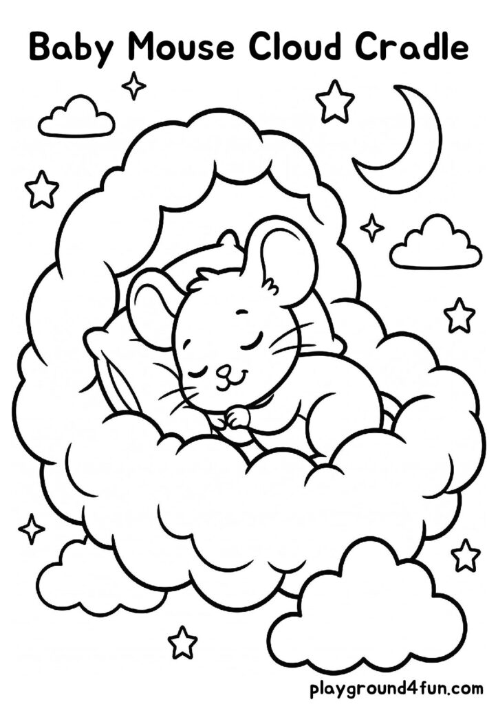 Baby Mouse Cloud Cradle