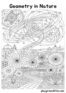 Coloring pages: Geometry in Nature pdf