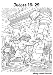 Coloring pages: Judges 16 29 pdf
