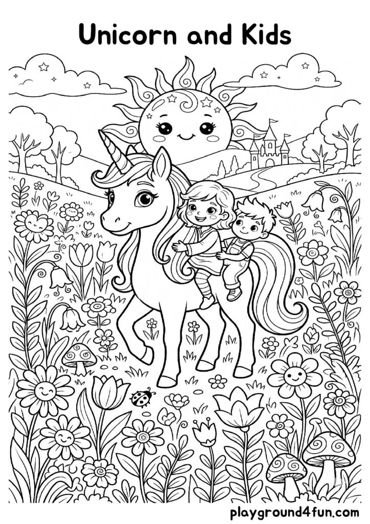 Unicorn and Kids