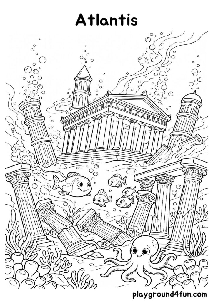 Atlantis Coloring Pages