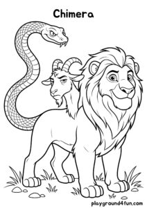 Coloring pages: Chimera pdf