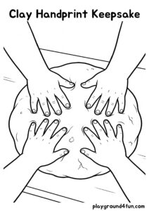 Coloring pages: Clay Handprint Keepsake pdf
