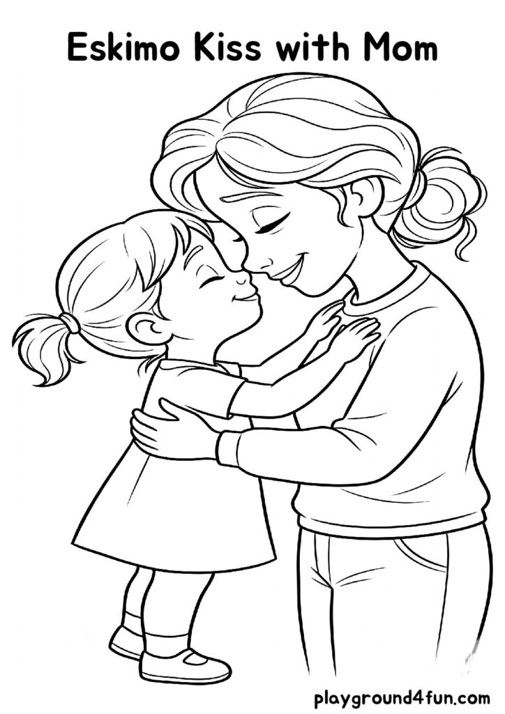 Eskimo Kiss with Mom
