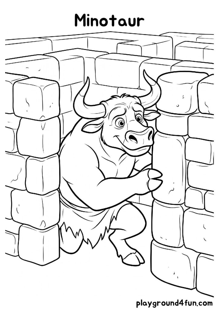 Minotaur Coloring Pages