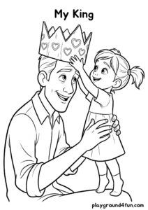 Coloring pages: My King pdf