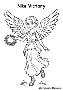 Coloring pages: Nike Victory pdf