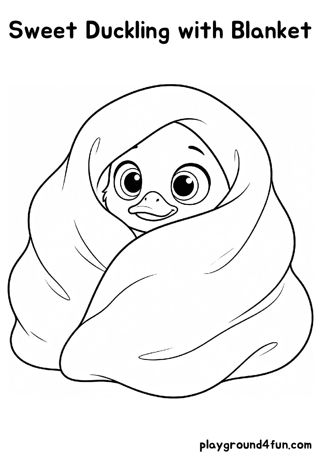 Sweet Duckling with Blanket