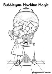 Coloring pages: Bubblegum Machine Magic pdf
