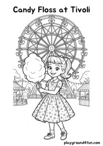 Coloring pages: Candy Floss at Tivoli pdf