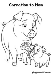 Coloring pages: Carnation to Mom pdf