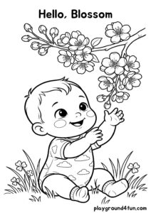Coloring pages: Hello Blossom pdf