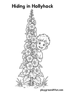 Coloring pages: Hiding in Hollyhock pdf