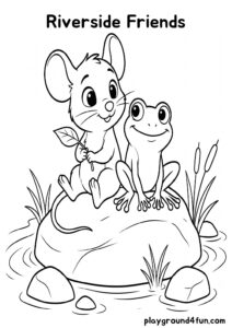Coloring pages: Riverside Friends pdf