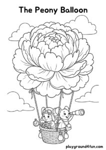 Coloring pages: The Peony Balloon pdf