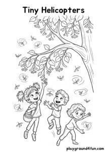 Coloring pages: Tiny Helicopters pdf