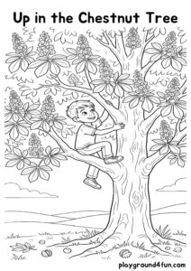 Coloring pages: Up in the Chestnut Tree pdf