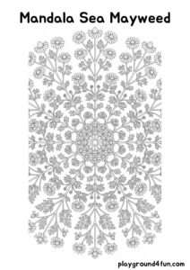 Coloring pages: Mandala Sea Mayweed pdf