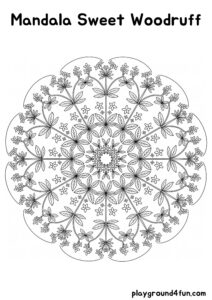 Coloring pages: Mandala Sweet Woodruff pdf
