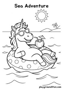 Coloring pages: Sea Adventure pdf