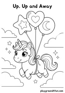 Coloring pages: Up Up and Away pdf