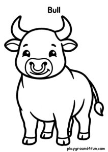 Coloring pages: Bull pdf