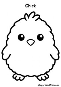 Coloring pages: Chick pdf