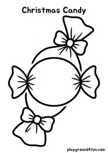 Coloring pages: Christmas Candy pdf