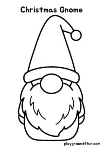Coloring pages: Christmas Gnome pdf
