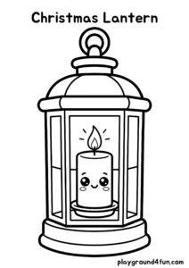 Coloring pages: Christmas Lantern pdf