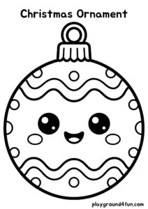 Coloring pages: Christmas Ornament pdf