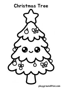 Coloring pages: Christmas Tree pdf