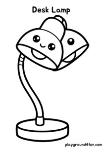 Coloring pages: Desk Lamp pdf