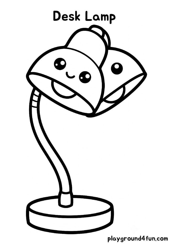 Desk Lamp Coloring Pages