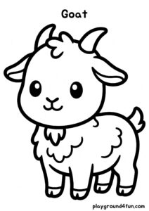 Coloring pages: Goat pdf