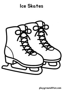 Coloring pages: Ice Skates pdf