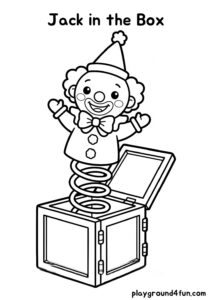 Coloring pages: Jack in the Box pdf